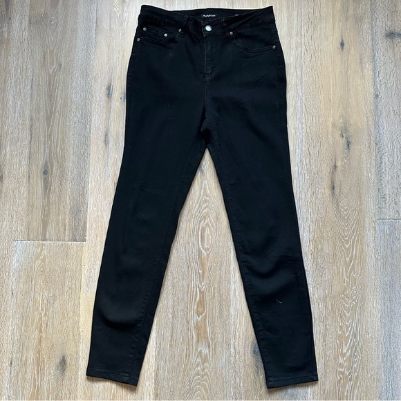 Needle & Cloth Black High Rise Skinny Jeans Jeggings Lightweight Stretch -Size 8 - Picture 10 of 11